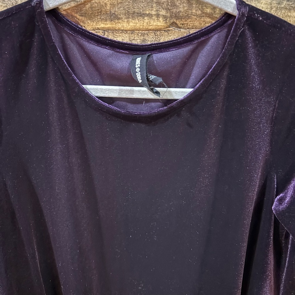 Agnes‎ & Dora Deep Purple Velvet Dress - Picture 3 of 8
